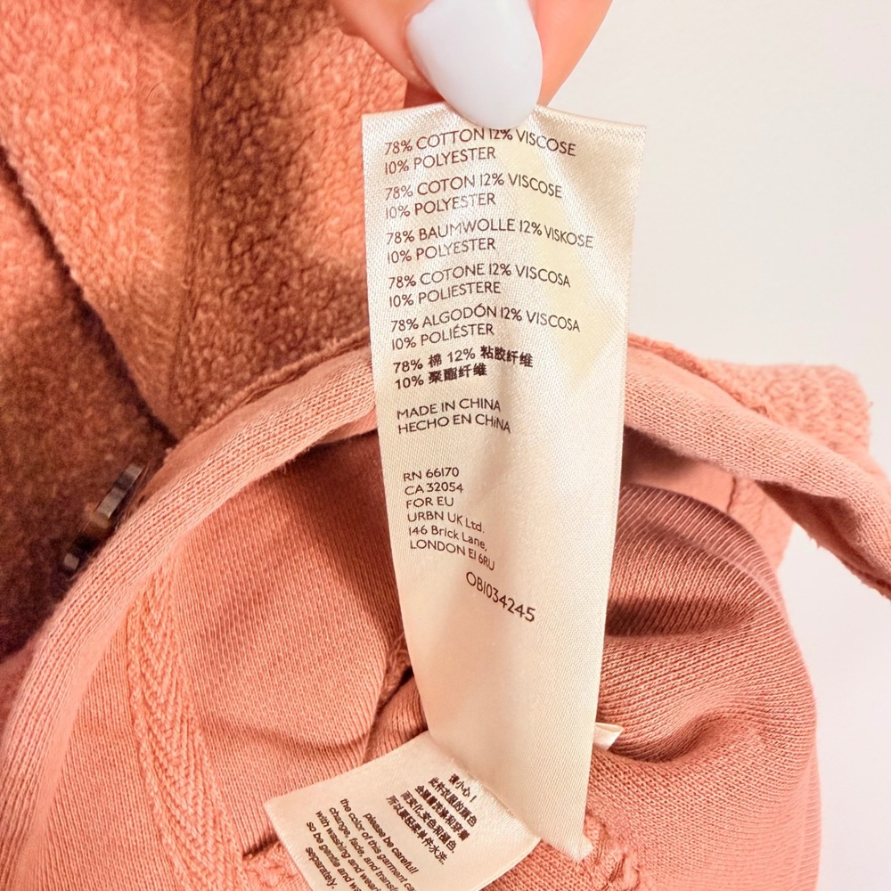 Free People We The Free Ruby Fleece Shirt Jacket Pink Terracotta Shacket L - Picture 10 of 10